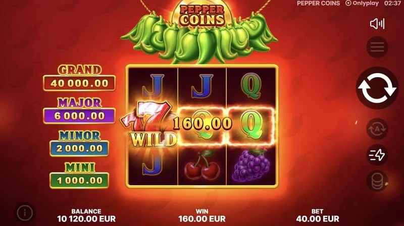 Pepper Coins - Wild och vinnande kombination